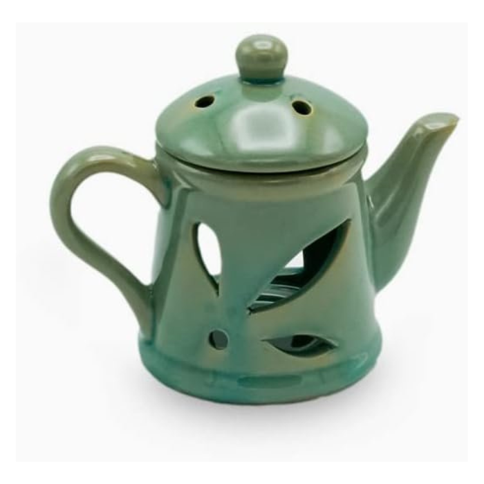 Untitled design Blue Truquoise فواحة زيت بغطاء - الصورة 1