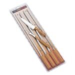 Churrasco طقم شوى 6 قطع  (4سيخ ك + شوكة + سكينة) TRAMONTINA