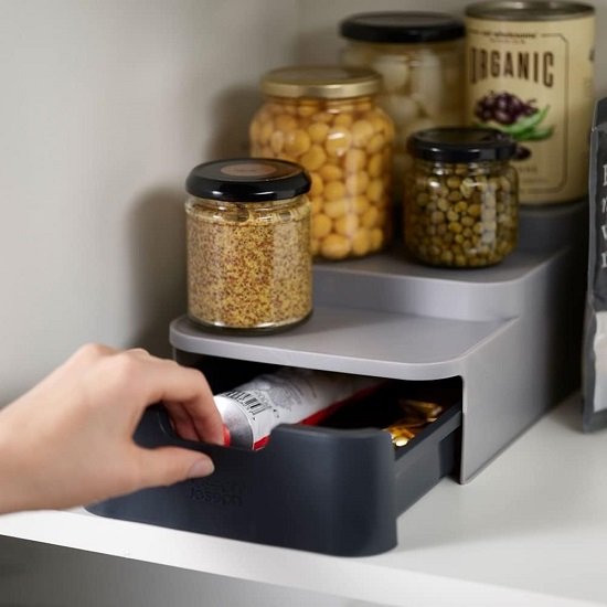 51FYBGHGuML._AC_SL1000_ وعاء تخزين + درج رمادي Joseph - الصورة 1