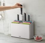 ⁦Folio Plus طقم 4 لوح تقطيع صغير + 4 سكينة + ستاند Joseph⁩ - الصورة ⁦4⁩