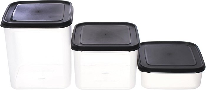 51Z968cl7ML._AC_SL1500_ اكسا وير طقم بانتري 3 ق علب حفظ بقوليات 1.1 لتر - الصورة 1