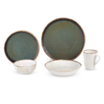 Emerald/Beige Coup طقم 30 قطعة بورسلين - الصورة 2