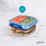 Stax To Go حافظة طعام مربع 1.15 لتر SISTEMA