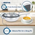 ⁦طقم استيل قلب تيفال 9قطع 3543arshia⁩ - الصورة ⁦2⁩