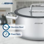 ⁦طقم استيل قلب تيفال 9قطع 3543arshia⁩ - الصورة ⁦6⁩