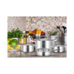 ⁦طقم استيل8قطع  غطاء بيركس ARSHIA 2767⁩ - الصورة ⁦3⁩