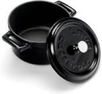 حلة 10 سم أسود لامع LAVA