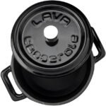 ⁦حلة 10 سم أسود لامع LAVA⁩ - الصورة ⁦6⁩