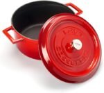 حلة زهر 24 سم أحمر lava