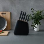 ⁦طقم سكينة 6قطع  استاند خشب مطبوع 3550ARSHIA⁩ - الصورة ⁦4⁩