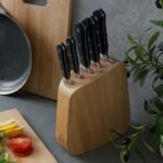 ⁦طقم سكينة 6قطع  استاند خشب مطبوع 3550ARSHIA⁩ - الصورة ⁦10⁩