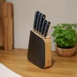 ⁦طقم سكينة 6قطع  استاند خشب مطبوع 3550ARSHIA⁩ - الصورة ⁦11⁩