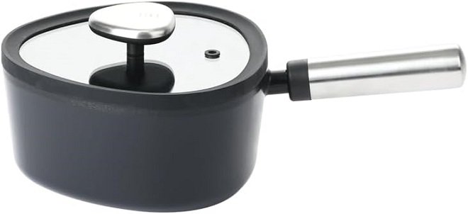 41HFs8PUQoL._AC_SL1000_ Fika Apex/Black كسرولة18سم+غطاء زجاج - الصورة 1